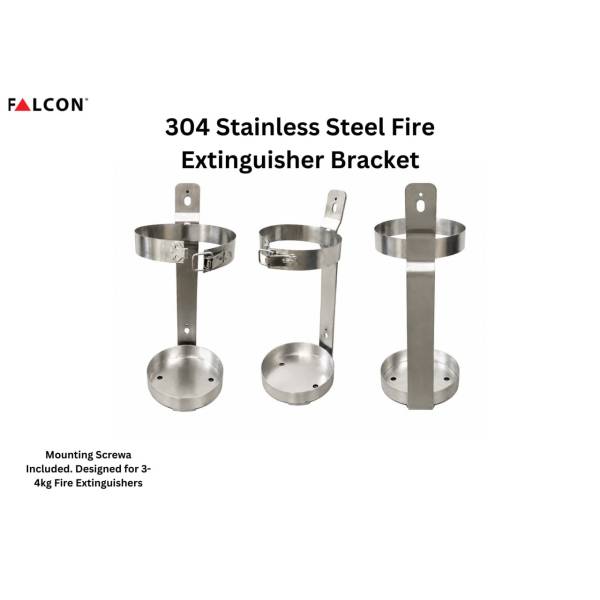 304 Stainless Steel Fire Extinguisher Bracket (3-4kg)